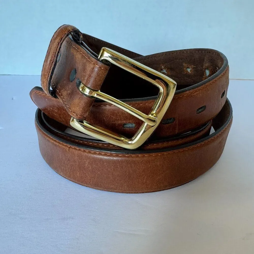 3D Belt Co Brown Leather Western Belt Mens Size 50